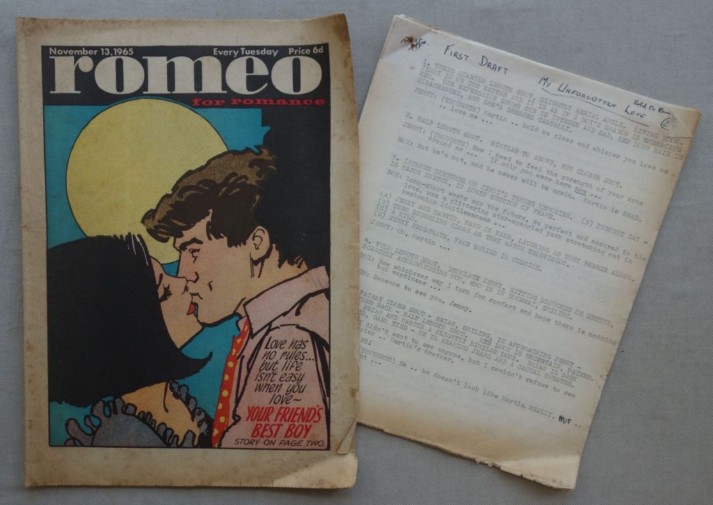 Romeo comic magazine Nov 13 1965 and original script