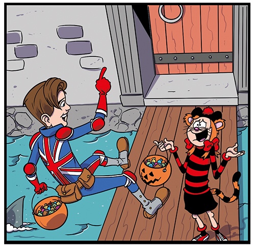 Shannon Gallant drew this homage to Marvel superheroes for Beano