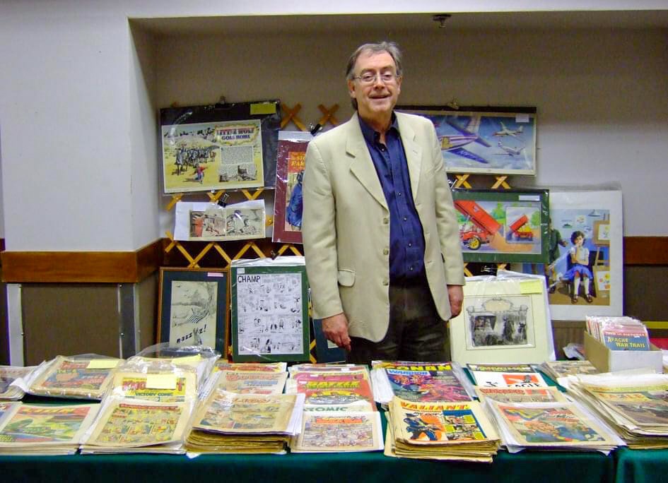 British comics historian and actor David Ashford. Photo courtesy Steve Holland 