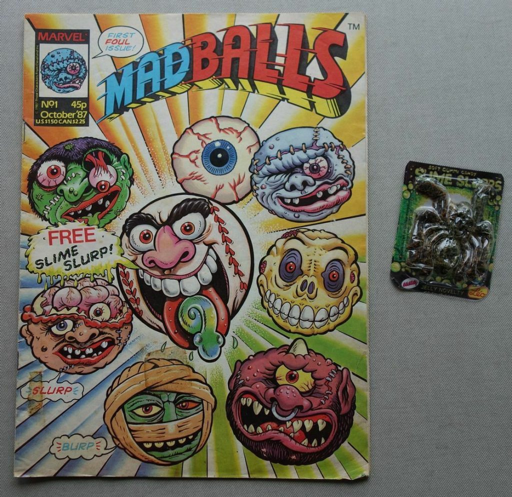 Marvel UK Madballs Issue 1 cover dated October 1987, with free gift