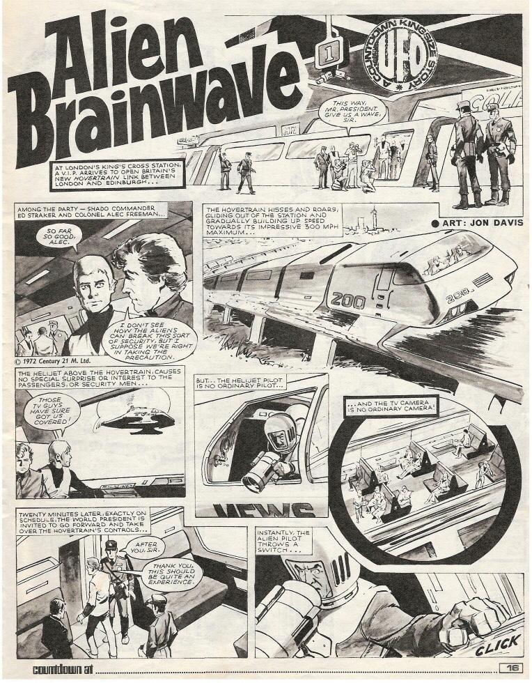 “UFO: Alien Brainwave” from Countdown Issue 58 - art by Jon Davis