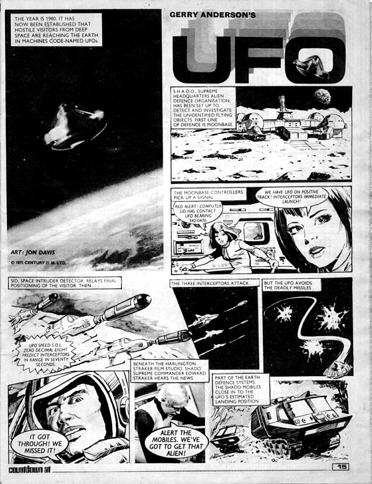 “UFO” from Countdown Issue 1 - art by Jon Davis