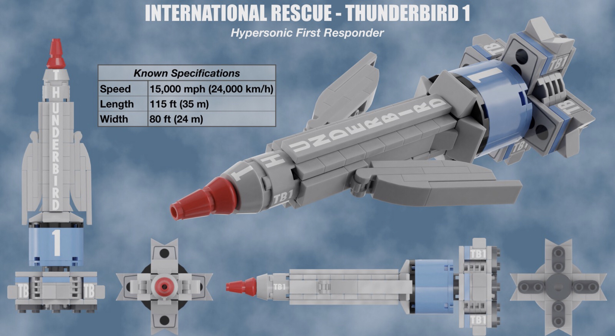 LEGO Classic Thunderbirds by NathanR2015 - Thunderbird 1
