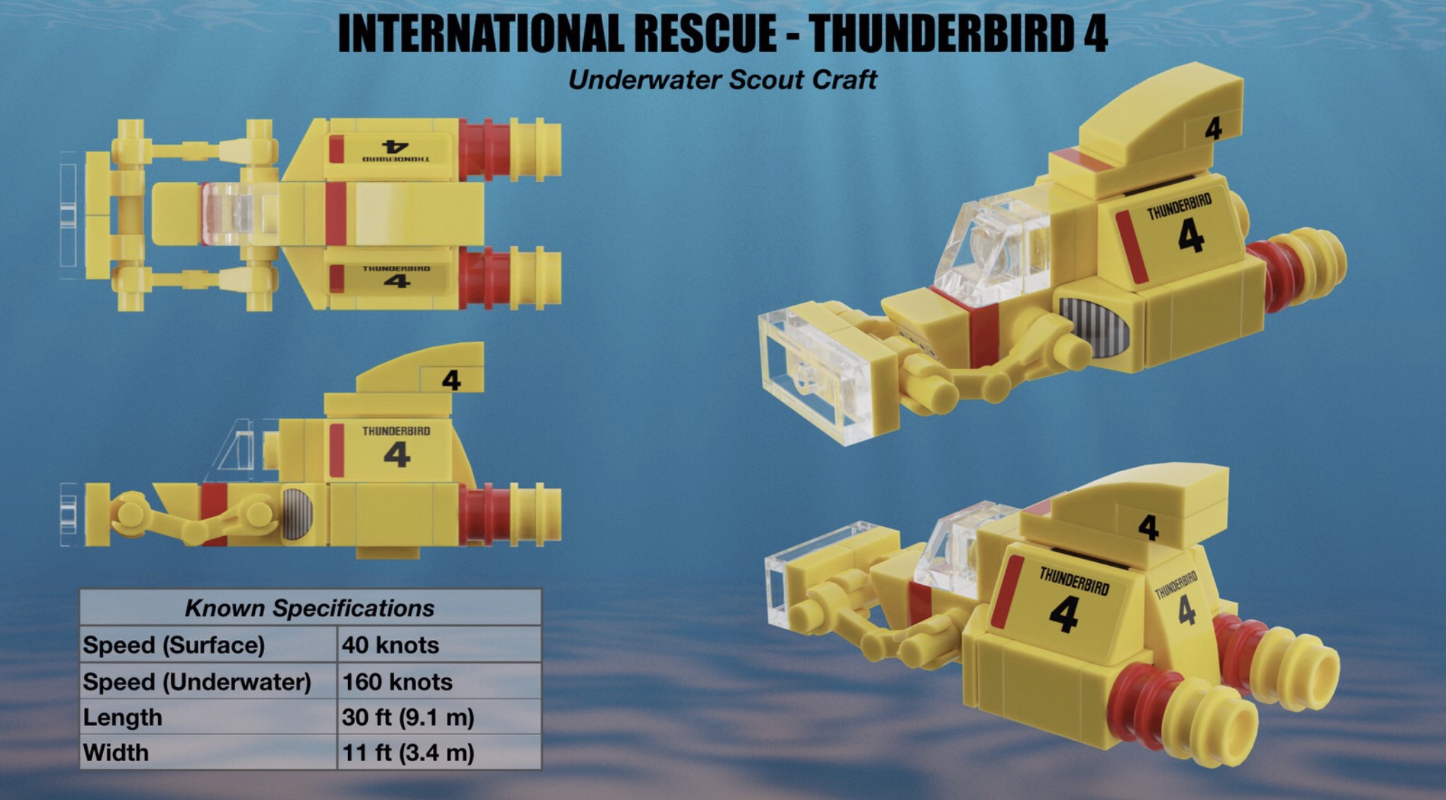 LEGO Classic Thunderbirds by NathanR2015 - Thunderbird 4