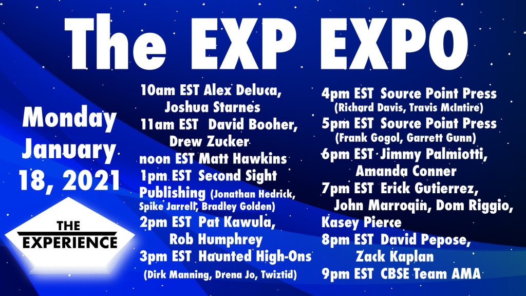 The_EXP - January 2021 - Virtual Convention Guests