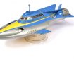 A painted Airfix Gerry Anderson Stingray Lyons Maid Sea Jet plastic kit, only available through Lyons Maid as an ice-cream promotion in 1965. The kit originally sold for 6/- plus the redemption of three Lyons Maid Sea Jet wrappers. Image: Vectis