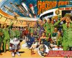 Don Harley's superb wraparound Dan Dare cover for Spaceship Away 21