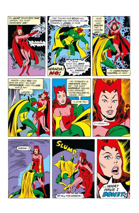 Panini Comics UK - Wanda The Scarlet Witch and Vision Bookazine Sample Art