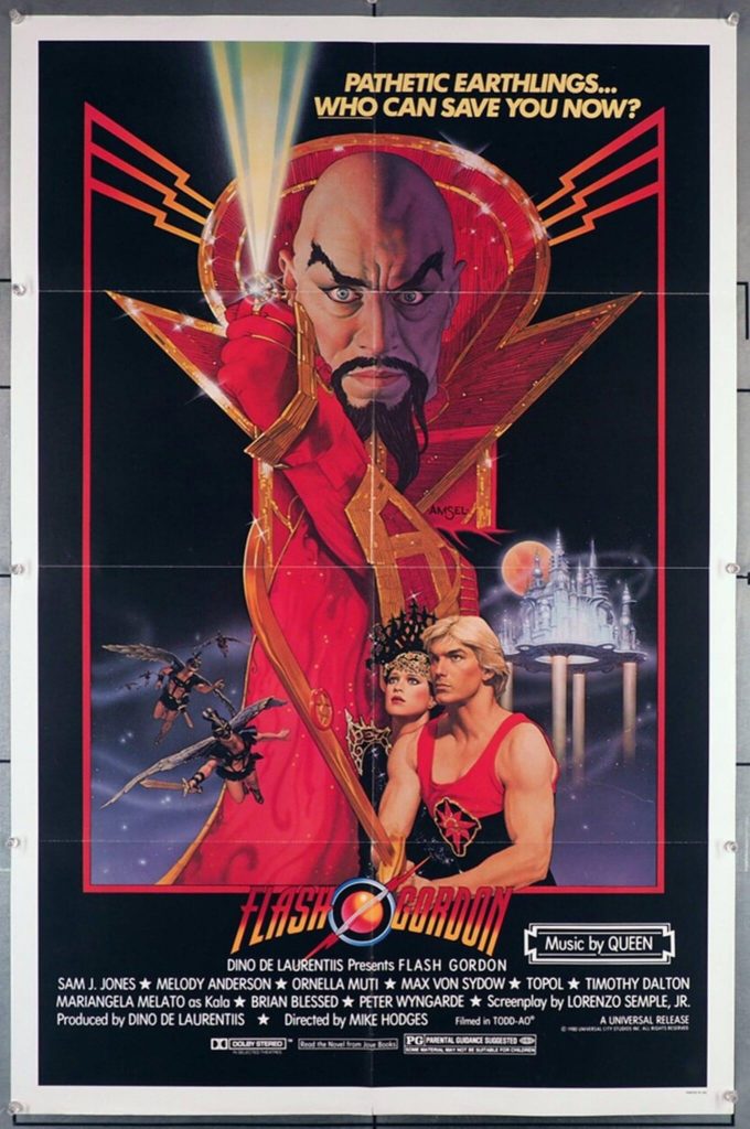 Flash Gordon (1980) Poster - design by Richard Amsel