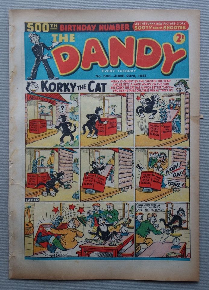 Dandy Issue 500 cover dated 23rd June 1951