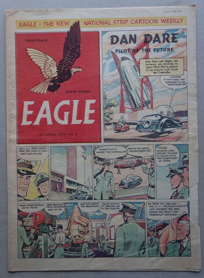 Eagle Volume 1 No. 2 cover dated 21st April 1950