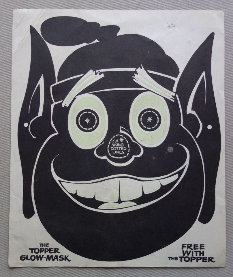 Topper Free Gift Glow-Mask from No. 924, cover dated 17th October 1970