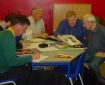 Don Harley (right) alongside Spaceship Away founding editor Rod Barzilay, at an Art Day in 2002 at Bristol's Central Museum and Art Gallery. Photo: David Britton