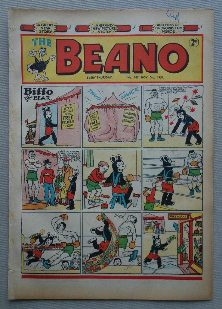 Beano 485 Fireworks Issue, cover dated 3rd November 1951