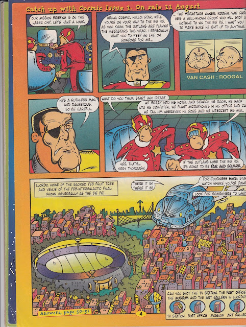 A page of "Captain Cosmic" from Cosmic Volume One No. 2