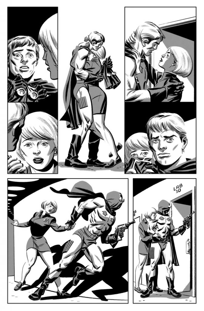 Page 7 of "Artemis Rises" by Jack Katz, with guest inks by Michael Cho
