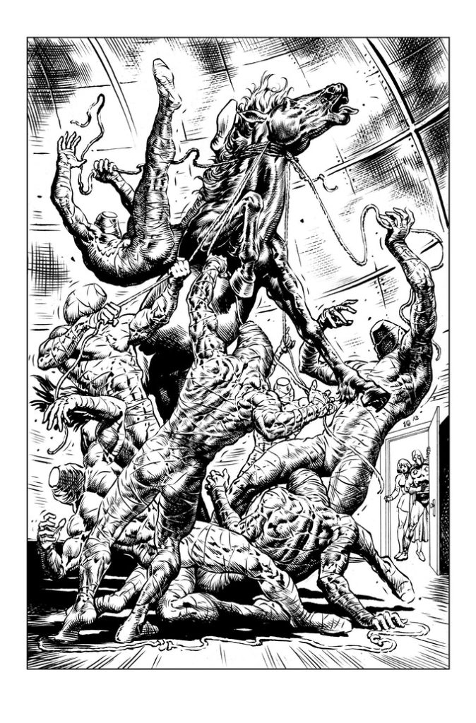 Page 8 of "Artemis Rises" by Jack Katz, with guest inks by Liam Sharp