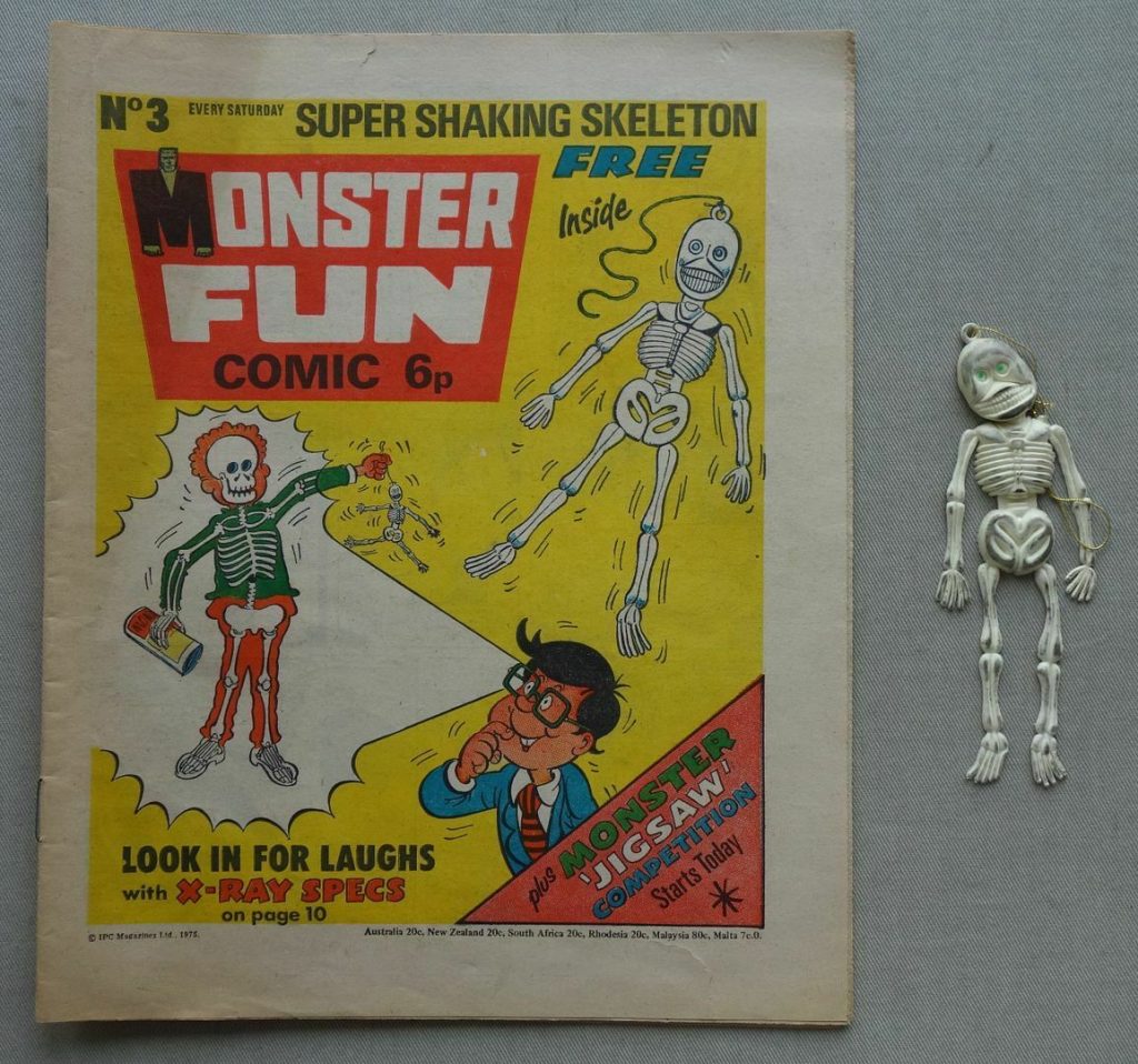 Monster Fun no. 3 cover dated 28th March 1973, with free gift