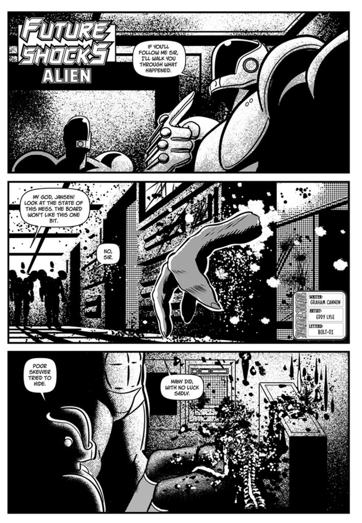 Future Shock - Alien by writer Graham Cannon and artist Eddy Lyle