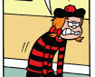 Beano: The Art of Breaking the Rules - Minnie the Minx - - art by Laura Howell