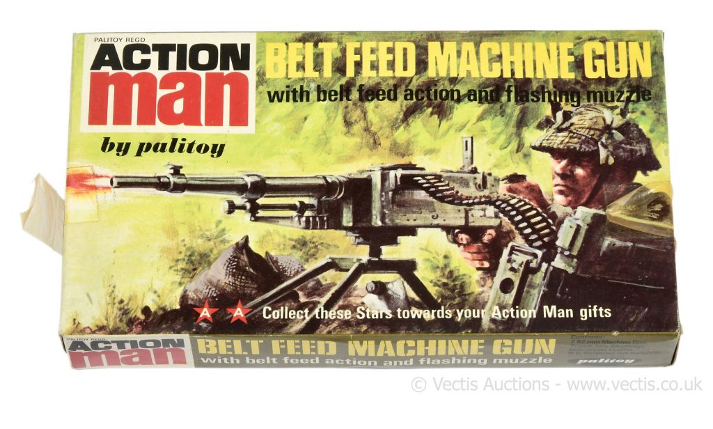 Palitoy Action Man vintage Belt Feed Machine Gun