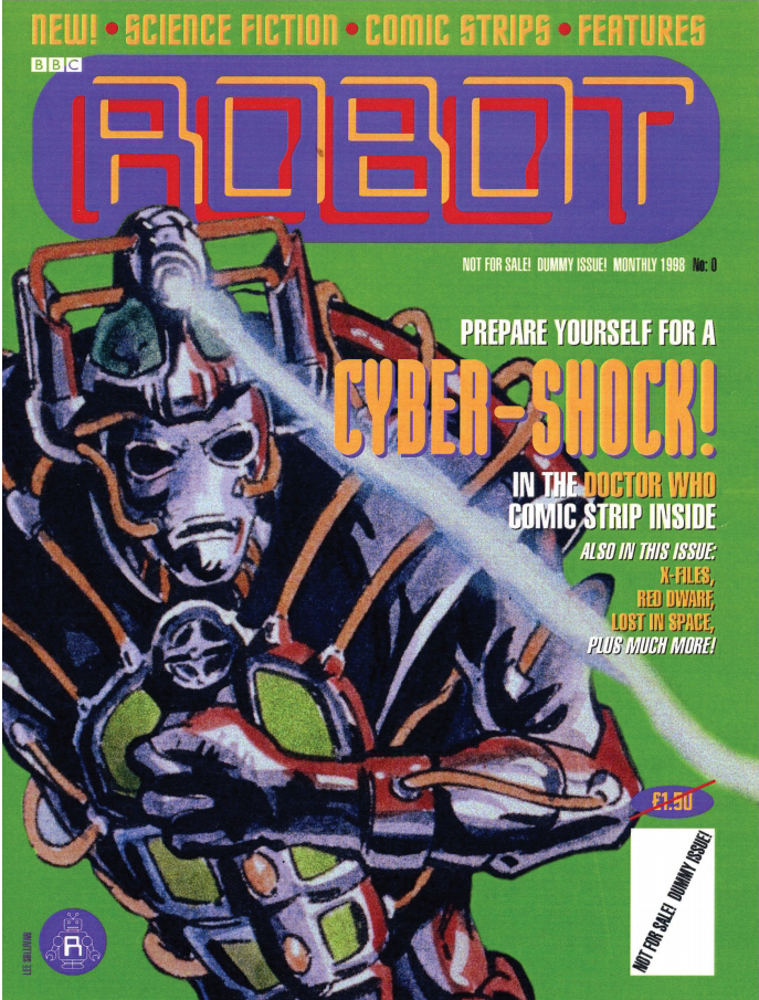 A dummy cover for ROBOT, Doctor Who art by Lee Sullivan