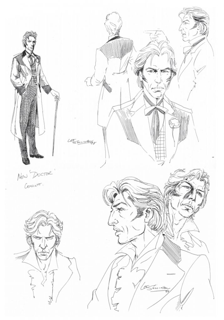 Initial designs for the new Doctor by Lee Sullivan
