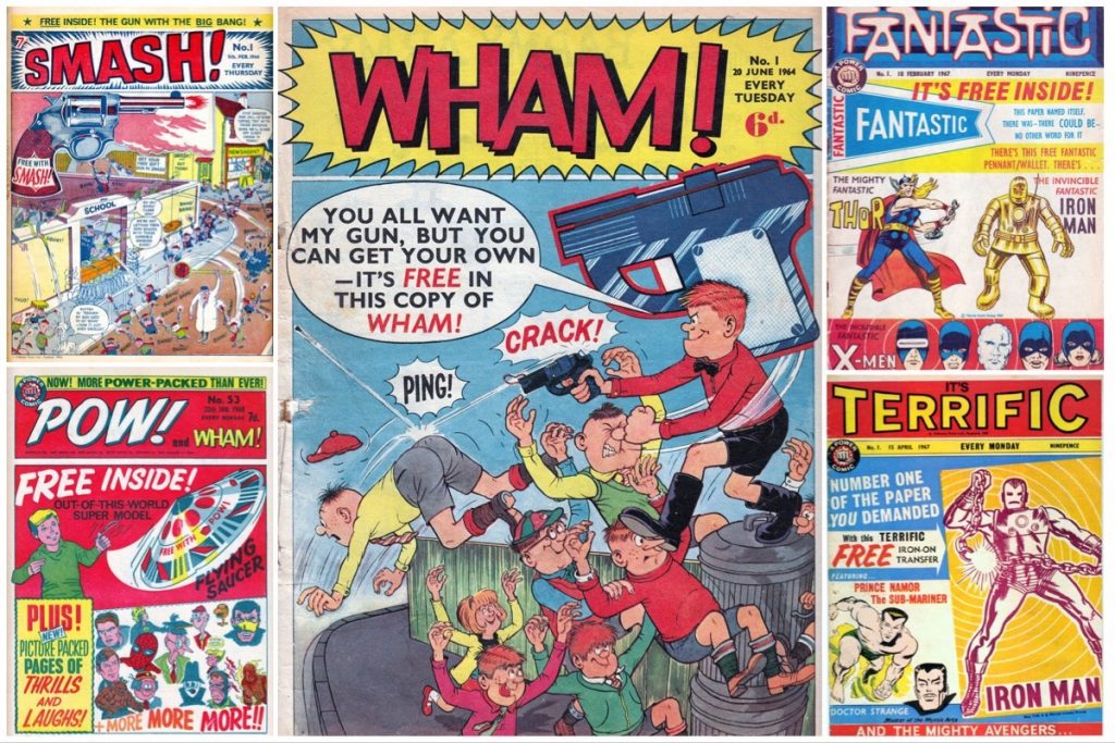 Odhams Press “Power Comics” - Wham!, Smash! pow!, Fantastic and Terrific