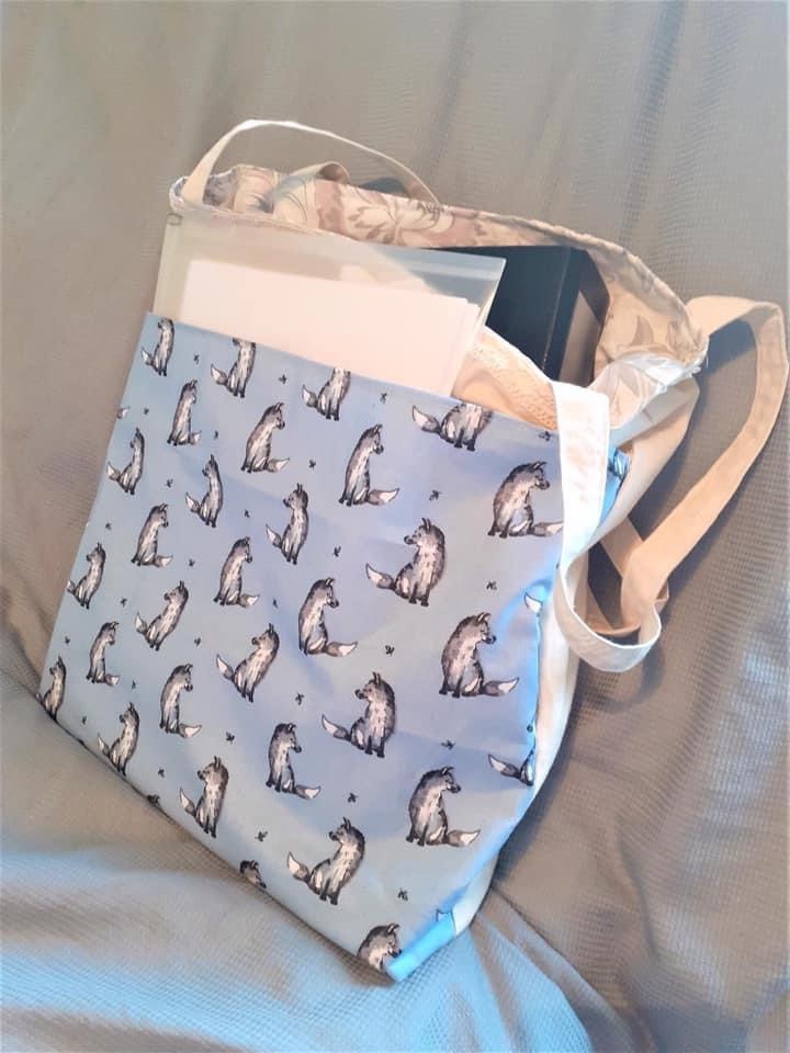 Shabby Fox Tote Bag created by Elizabeth Parker