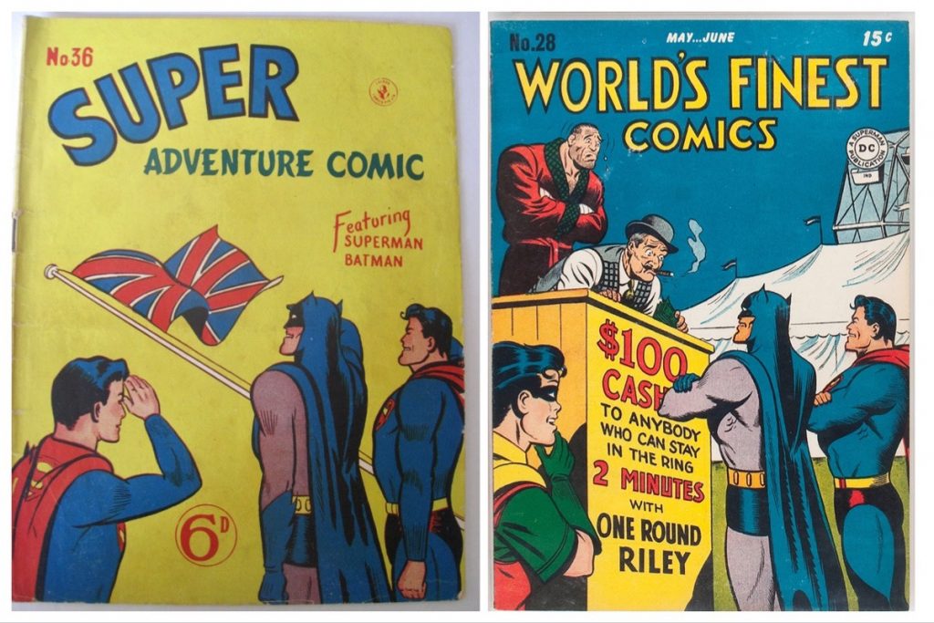 KG Murray’s Super Adventure Comic 36, clearly based on the cover of DC Comics World's Finest #28