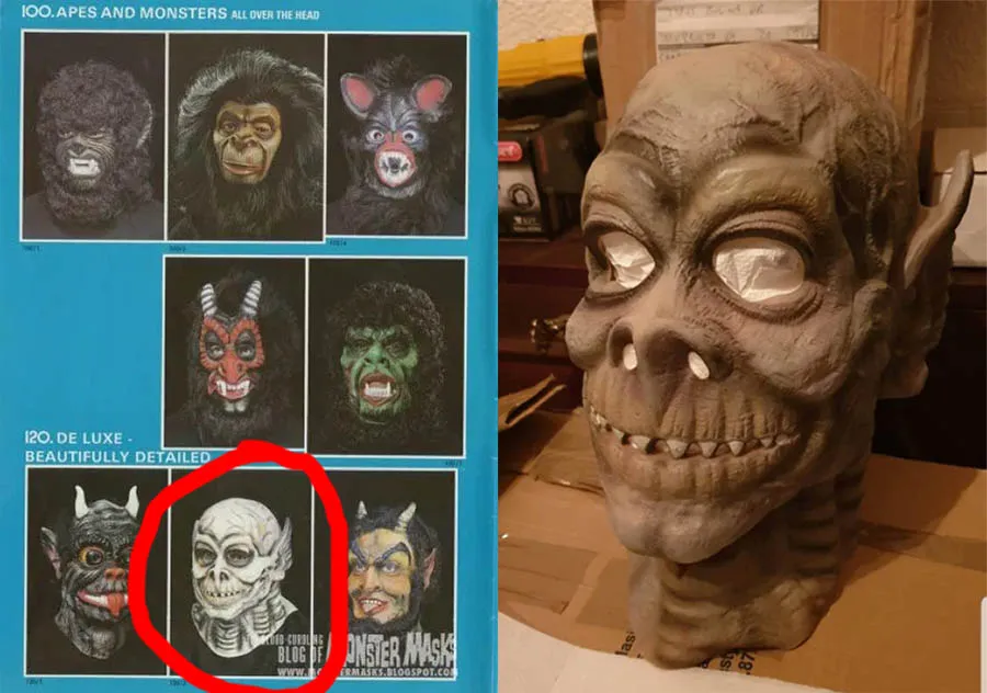 Masquerade Novelty Company ad, and Isidro Campos’ “Exterminus” mask