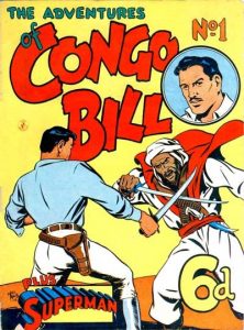 The Adventures of Congo Bill, published by KG Murray, 1951. Cover by Hart Amos