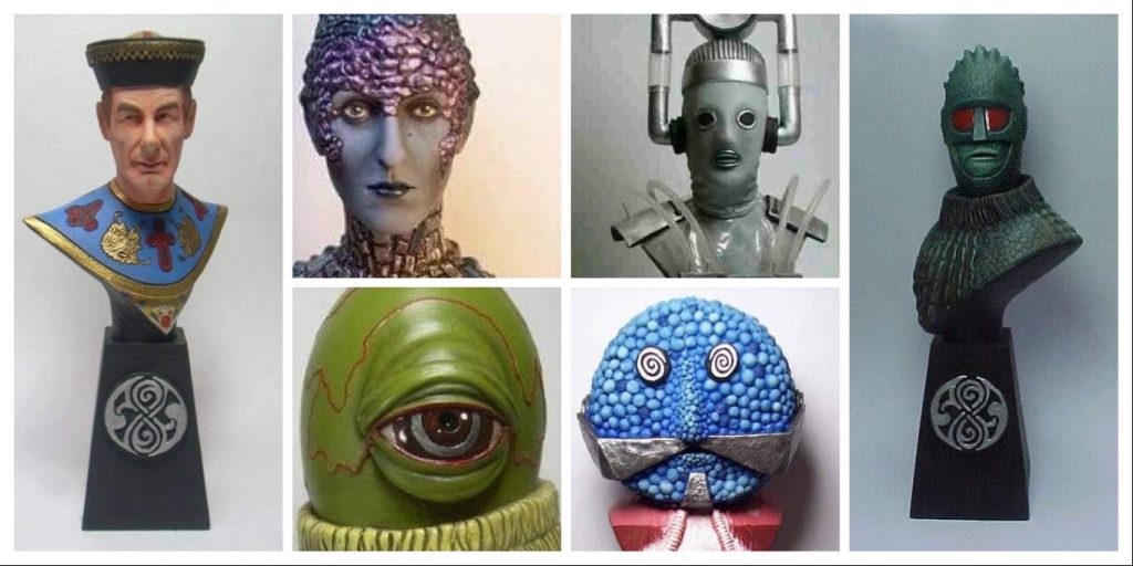 Doctor Who sculpts by Neil “Blackbird” Sims