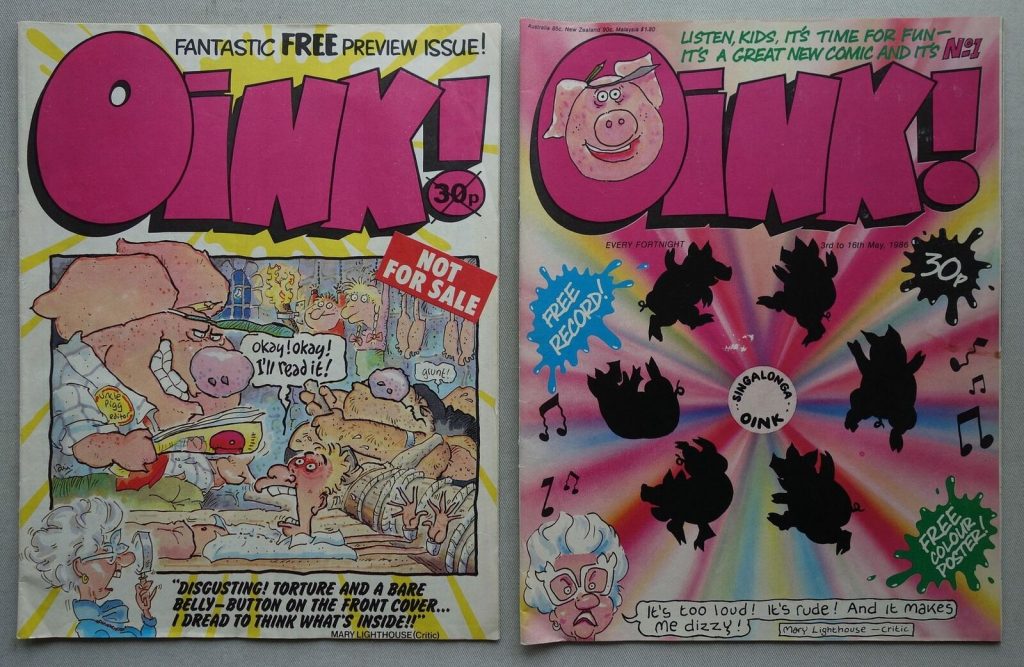 Oink No. 1 and Preview comic (1986)
