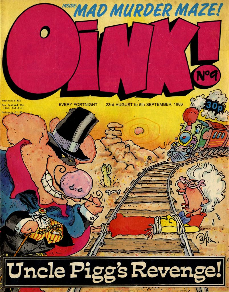 Oink Issue  9- cover by Ian Jackson. Via Great News for All Readers