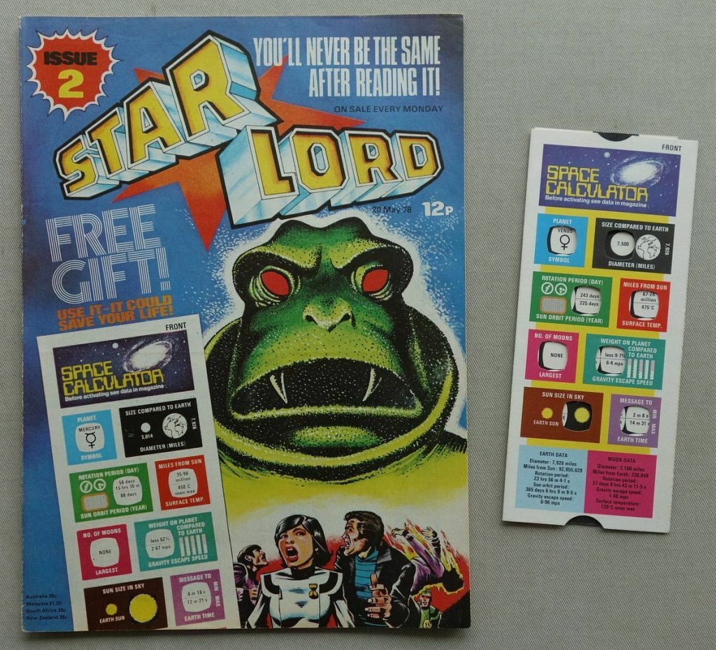 Starlord No.2, cover dated 20th May 1978, with free gift