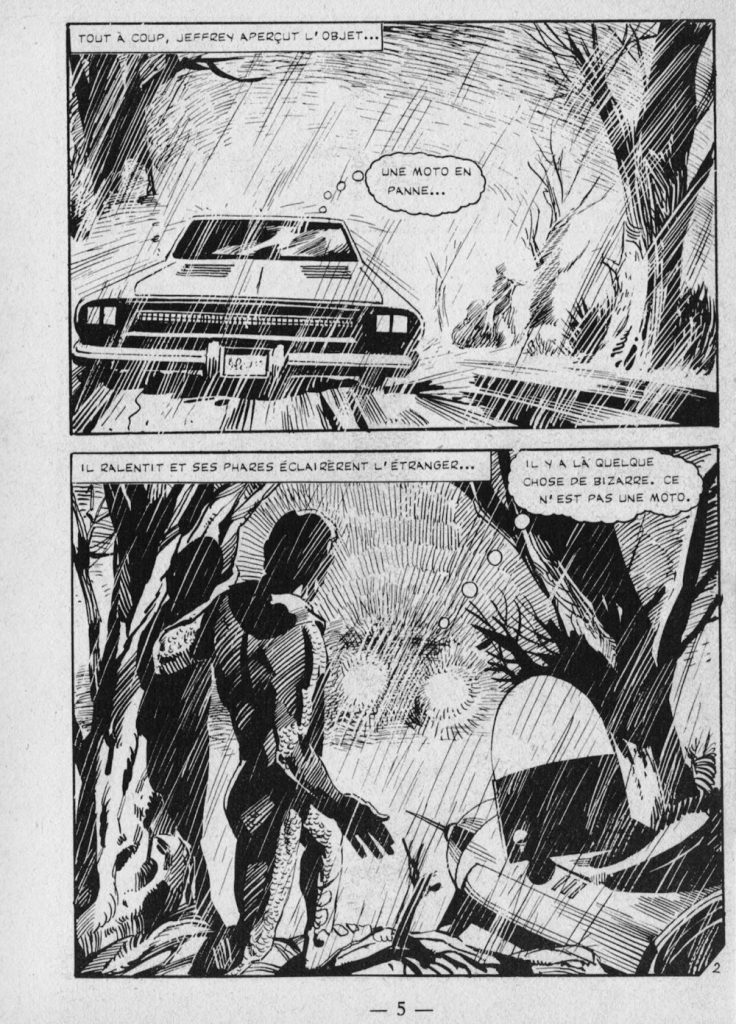 A page from the 1975 French graphic novel “A travers Les ages”