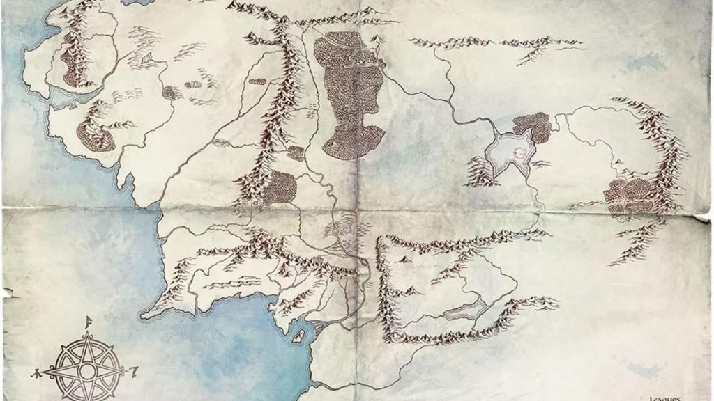 Lord of the Rigns Middle-Earth Map