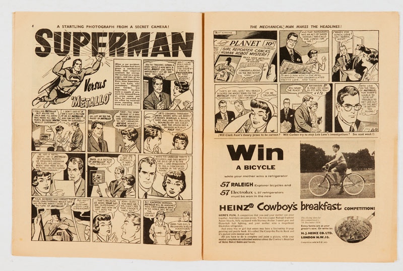 Radio Fun (Nov 7 1959) Fireworks issue with Superman cover and Superman vs Metallo illustrated story