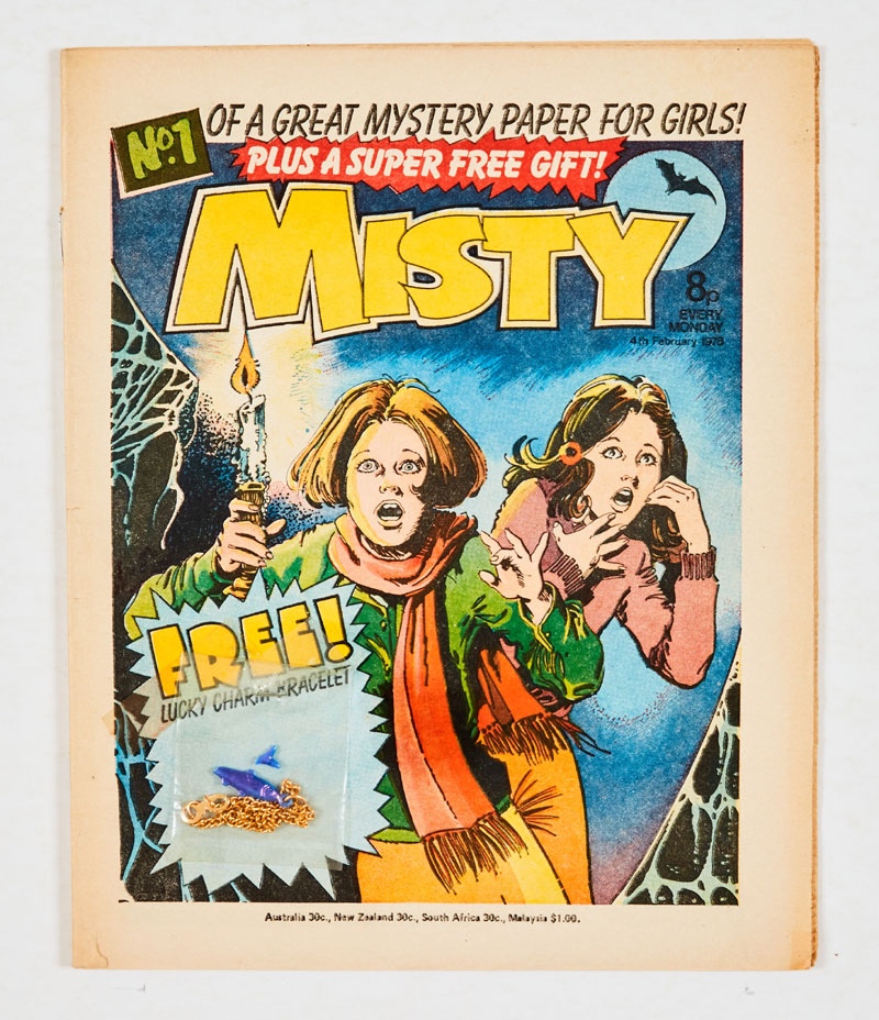Misty 1 (1978) wfg Luxury Charm Bracelet. Cover credited to Maria Barrera