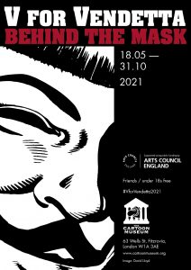 V for Vendetta: Behind the Mask” exhibition Poster 2021