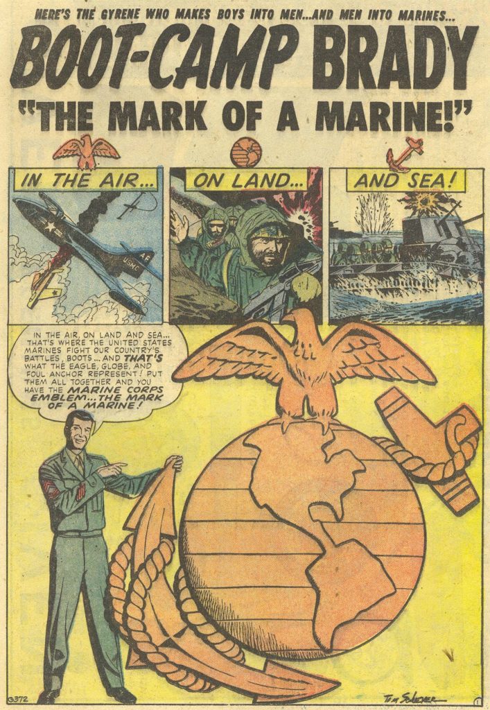 Art from Marines in Action #3 by Tom Sawyer, published in 1955