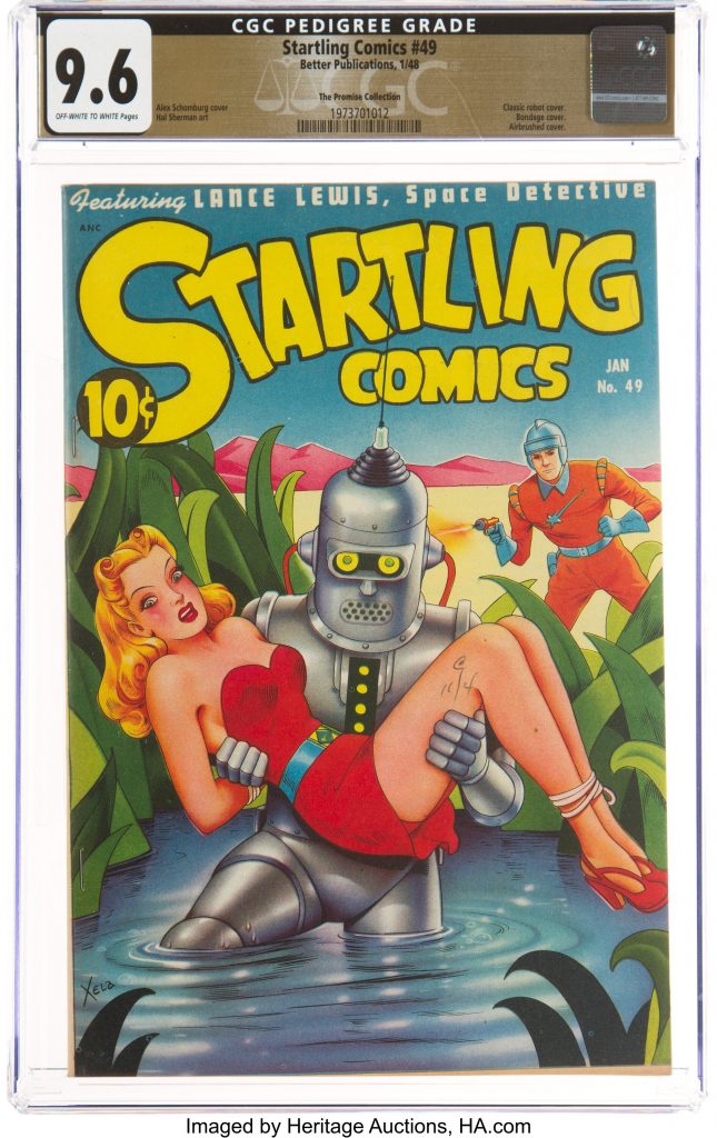 Startling Comics No. 49 - cover by Alex Schomburg