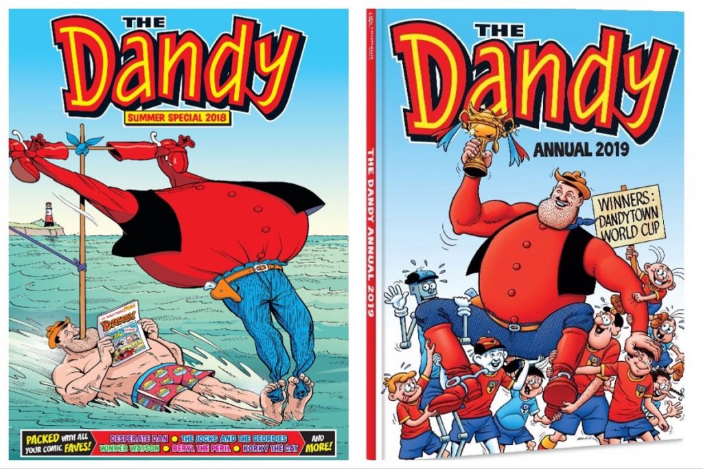 Dandy Annuals, 2018 and 2019 - cover art by Ken H. Harrison
