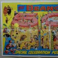 Beano No. 2402, cover dated 30th July 1988, with Free "50th Birthday" celebration poster