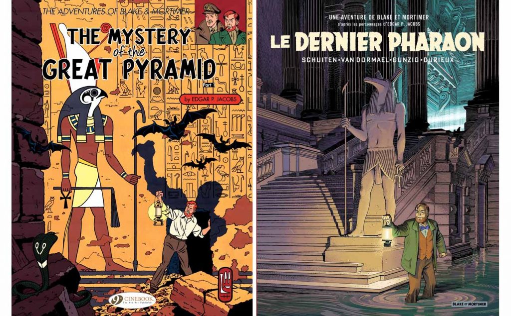 Le Dernier Pharaon, co-written by Thomas Gunzig and Jaco Van Dormael, drawn by François Schuiten and coloured by Laurent Durieux