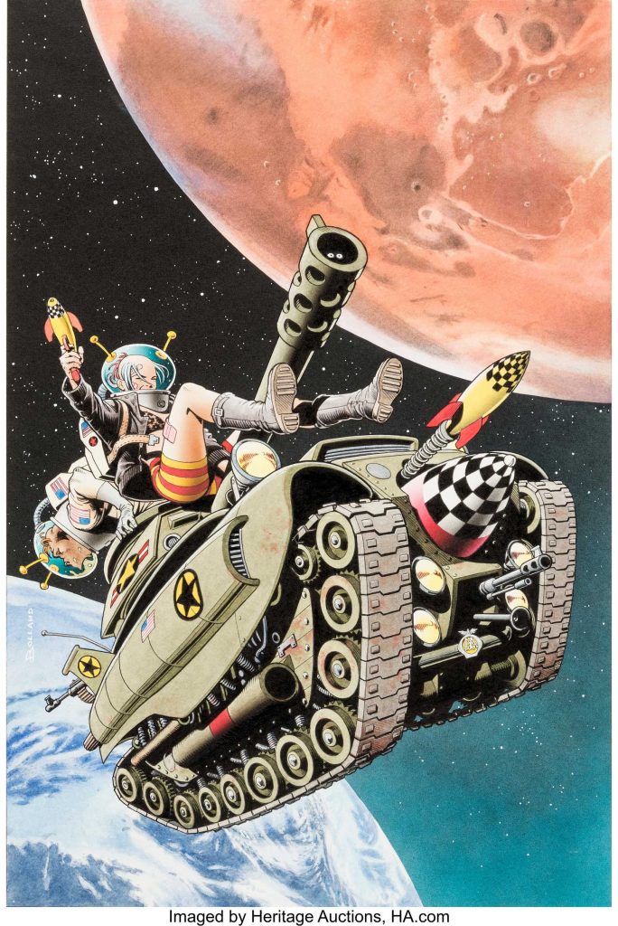 Brian Bolland Tank Girl Apocalypse #3 Cover Painting Original Art (DC/Vertigo, 1996)
