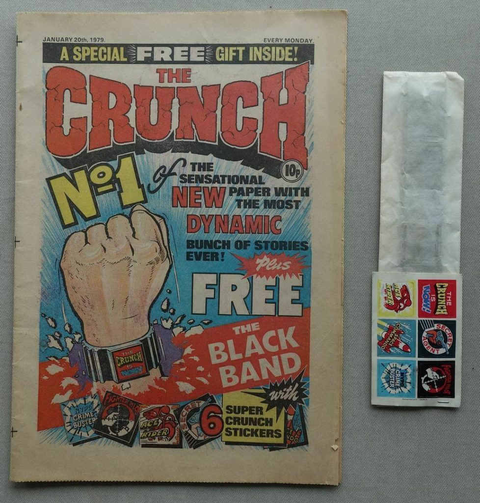Crunch No. 1, cover dated 20th January 1979, with free gift