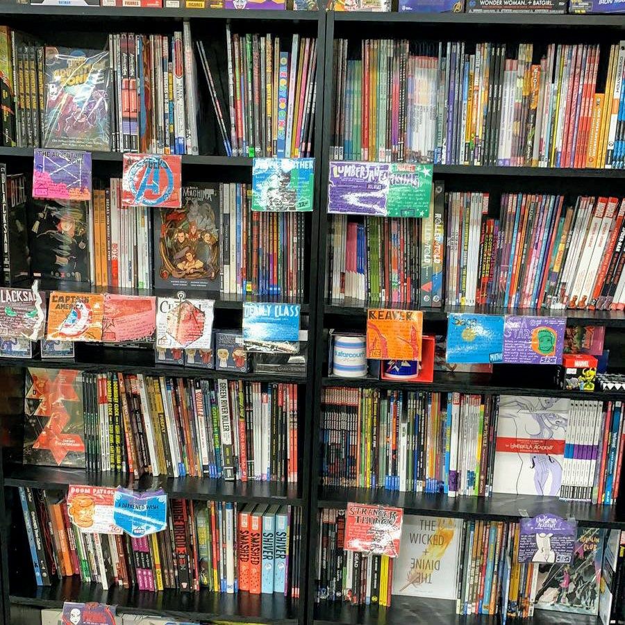 Graphic novel stock at Geek Retreat Chelmsford