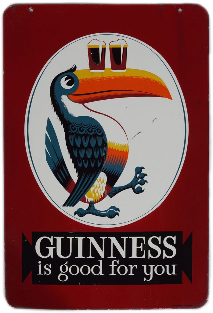 Guinness is good for you double-sided sign